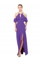 Ruffle Sleeves Halter Neck Open Back Soft Chiffon A-Line Bridesmaid Dress Brisbane