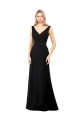 Sleeveless V-Neck V-Back Soft Chiffon A-Line Prom Dress / Bridesmaid Dress Brisbane