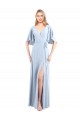 Flutter Sleeves V-Neck V-Back Chiffon A-Line Bridesmaid Dress / Evening Dress Brisbane