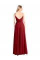 Sleeveless Spaghetti Straps V-Back Luxe Chiffon A-Line Bridesmaid Dress Brisbane