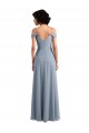 Sleeveless Off the Shoulder Chiffon A-Line Formal Dress / Bridesmaid Dress Brisbane