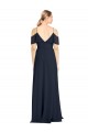 Sleeveless Off the Shoulder V-Back Lxue Chiffon A-Line Bridesmaid Dress Brisbane