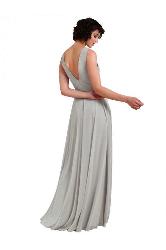 Sleeveless V-Neck Soft Chiffon A-Line Bridesmaid Dresses Brisbane