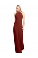 Sleeveless Halter Neck Open Back Soft Chiffon A-Line Prom Dress / Bridesmaid Dress Brisbane
