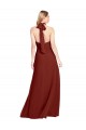 Sleeveless Halter Neck Open Back Soft Chiffon A-Line Prom Dress / Bridesmaid Dress Brisbane