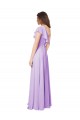 Sleeveless Lilac One Shoulder Soft Chiffon A-Line Bridesmaid Dress Brisbane