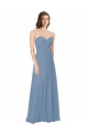 Sleeveless Sweetheart Low Back Chiffon A-Line Bridesmaid Dress / Evening Gowns Brisbane
