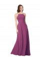 Sleeveless Strapless Open Back Soft Chiffon A-Line Bridesmaid Dress Brisbane