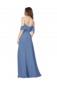 Flutter Sleeves Off the Shoulder Open Back Soft Chiffon A-Line Bridesmaid Dress Brisbane