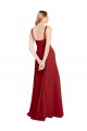 Sleeveless Red Sweetheart Soft Chiffon A-Line Bridesmaid Dress Brisbane