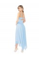 Sleeveless Light Sky Blue V-Neck Keyhole Back Soft Chiffon A-Line Bridesmaid Dress Brisbane