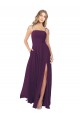 Sleeveless Spaghetti Straps Keyhole Back Soft Chiffon A-Line Bridesmaid Dress Brisbane