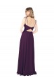 Sleeveless Spaghetti Straps Keyhole Back Soft Chiffon A-Line Bridesmaid Dress Brisbane