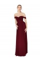 Sleeveless Off the Shoulder Soft Chiffon Mermaid Formal Dress / Bridesmaid Dress Brisbane