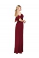 Cold Shoulder Off the Shoulder V-Back Soft Chiffon Trumpet Formal Evening Gown / Prom Dress / Bridesmaid Dress Brisbane