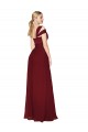 Sleeveless Burgundy Sweetheart Soft Chiffon A-Line Prom Dresses Brisbane
