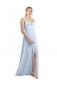 Sleeveless Spaghetti Straps V-Back Chiffon A-Line Bridesmaid Dress / Evening Gowns Brisbane