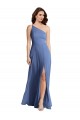 Sleeveless Windsor Blue One Shoulder Soft Chiffon A-Line Formal Evening Gown / Bridesmaid Dress Brisbane