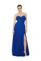 Sleeveless Royal Blue Sweetheart Soft Chiffon A-Line Bridesmaid Dress Brisbane