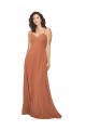 Sleeveless Rosewood V-Neck Keyhole Back Soft Chiffon A-Line Bridesmaid Dress Brisbane