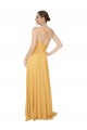 Sleeveless V-Neck Open Back Chiffon A-Line Bridesmaid Dress / Evening Dress Brisbane