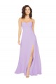 Sleeveless Lilac Sweetheart Low Back Chiffon A-Line Bridesmaid Dress / Evening Dress Brisbane