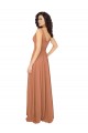 Sleeveless Sage V-Neck V-Back Chiffon A-Line Bridesmaid Dress / Evening Dress Brisbane