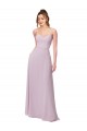 Sleeveless Pink Glow Sweetheart Soft Chiffon A-Line Bridesmaid Dress Brisbane