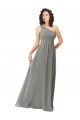 Sleeveless Wisteria One Shoulder Soft Chiffon A-Line Bridesmaid Dress Brisbane