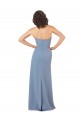 Sleeveless Burgundy Strapless Soft Chiffon Sheath Bridesmaid Dress Brisbane