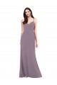 Sleeveless Sweetheart Criss Cross Open Back Soft Chiffon Column Formal Evening Gown / Bridesmaid Dress Brisbane