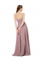 Sleeveless Strapless Low Back Soft Chiffon A-Line Formal Dress / Bridesmaid Dress Brisbane