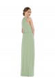 Sleeveless High Neck Soft Chiffon A-Line Semi Formal Evening Dress / Bridesmaid Dress Brisbane