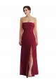 Sleeveless Strapless Low Back Soft Chiffon A-Line Formal Evening Gown / Bridesmaid Dress Brisbane