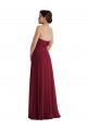 Sleeveless Strapless Low Back Soft Chiffon A-Line Formal Evening Gown / Bridesmaid Dress Brisbane