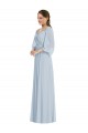 Puff Sleeves Off the Shoulder Soft Chiffon A-Line Formal Evening Gown / Bridesmaid Dress Brisbane