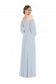 Puff Sleeves Off the Shoulder Soft Chiffon A-Line Formal Evening Gown / Bridesmaid Dress Brisbane