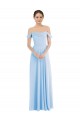 Sleeveless Off the Shoulder Soft Chiffon A-Line Formal Evening Gown / Bridesmaid Dress Brisbane