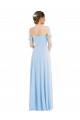 Sleeveless Off the Shoulder Soft Chiffon A-Line Formal Evening Gown / Bridesmaid Dress Brisbane