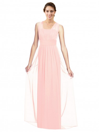 Sleeveless V-Neck Luxe Chiffon A-Line Bridesmaid Dress Brisbane
