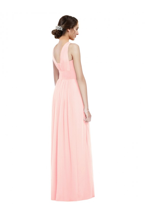 Sleeveless V-Neck Luxe Chiffon A-Line Bridesmaid Dress Brisbane