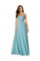 Sleeveless Turquoise V-Neck Soft Chiffon A-Line Bridesmaid Dress Brisbane