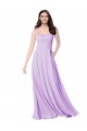 Sleeveless Scoop Neck Soft Chiffon A-Line Bridal Party Dress Brisbane