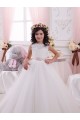 Sleeveless Bateau Neck V-Back Tulle & Lace Ball Gown Flower Girl Dress Brisbane