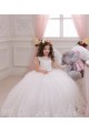 Sleeveless Bateau Neck Tulle & Lace Ball Gown Flower Girl Wedding Dress Brisbane