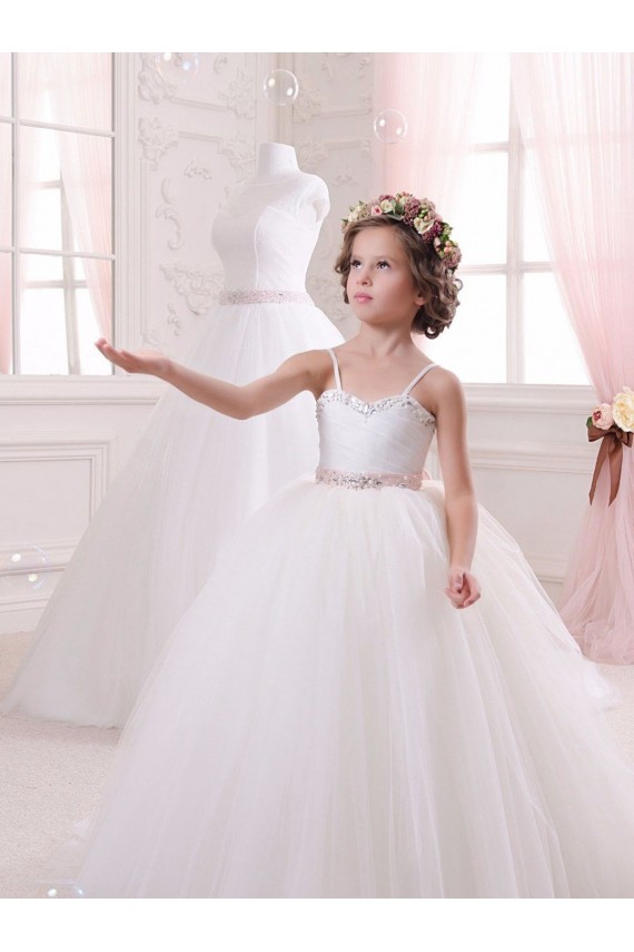 Sleeveless Sweetheart Tulle Ball Gown Flower Girl Dress Brisbane