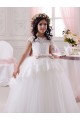 Sleeveless Ivory Sweetheart Tulle & Lace Ball Gown Flower Girl Dresses Brisbane
