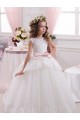 Sleeveless Sweetheart V-Back Tulle & Lace Ball Gown Flower Girl Dress for Wedding Brisbane
