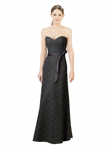 Sleeveless Sweetheart Lace Sheath Bridesmaid Dress Brisbane