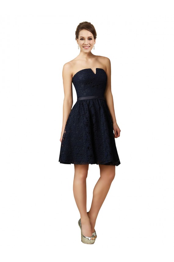 Sleeveless V-Neck Lace A-Line Bridesmaid Dress Brisbane